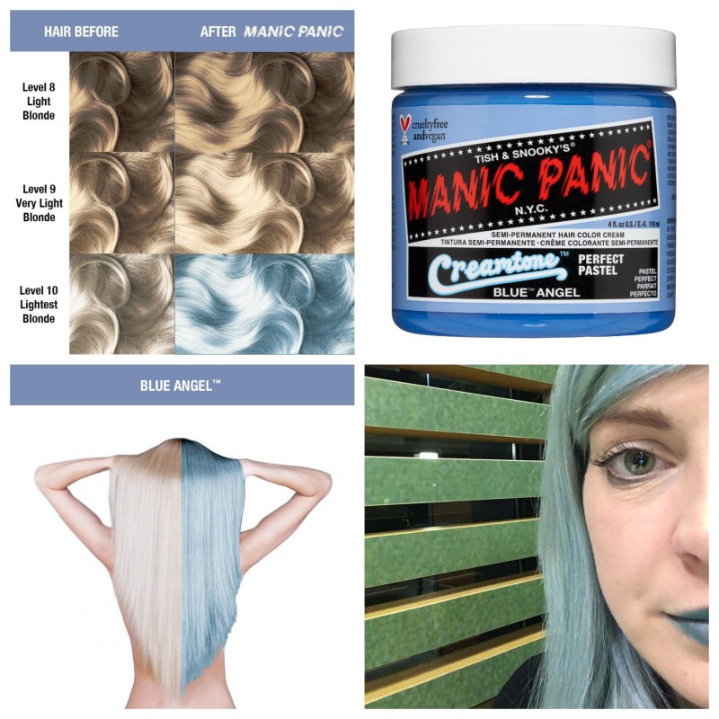 Пастельная голубая краска для волос Blue angel - Manic Panic